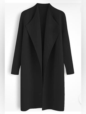 CHICWISH Long Black Cardigan sweaterXL